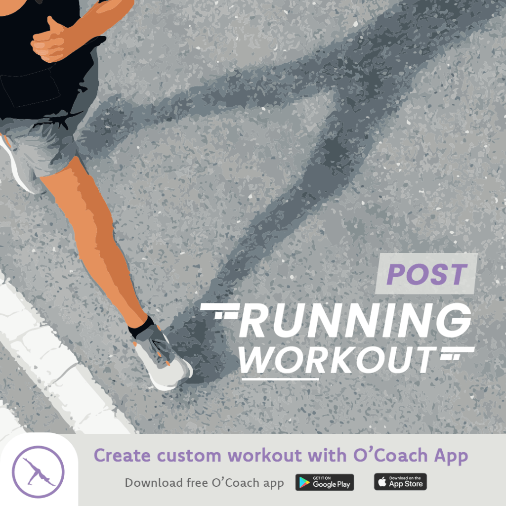 Create your custom post running workout with O'Coach custom workout app