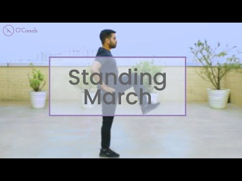 Standing Marches – A Basic Warm Up Routine Exercise
