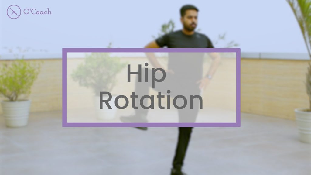 hip rotation exercise.