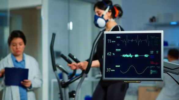 Lab showing clinical research related to physical activity level and other related symptoms