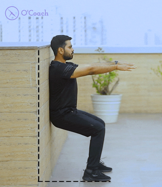 How To Do Wall Sit To Strengthen The Quadriceps Muscles How To Do Wall Sit To Strengthen The Quadriceps Muscles