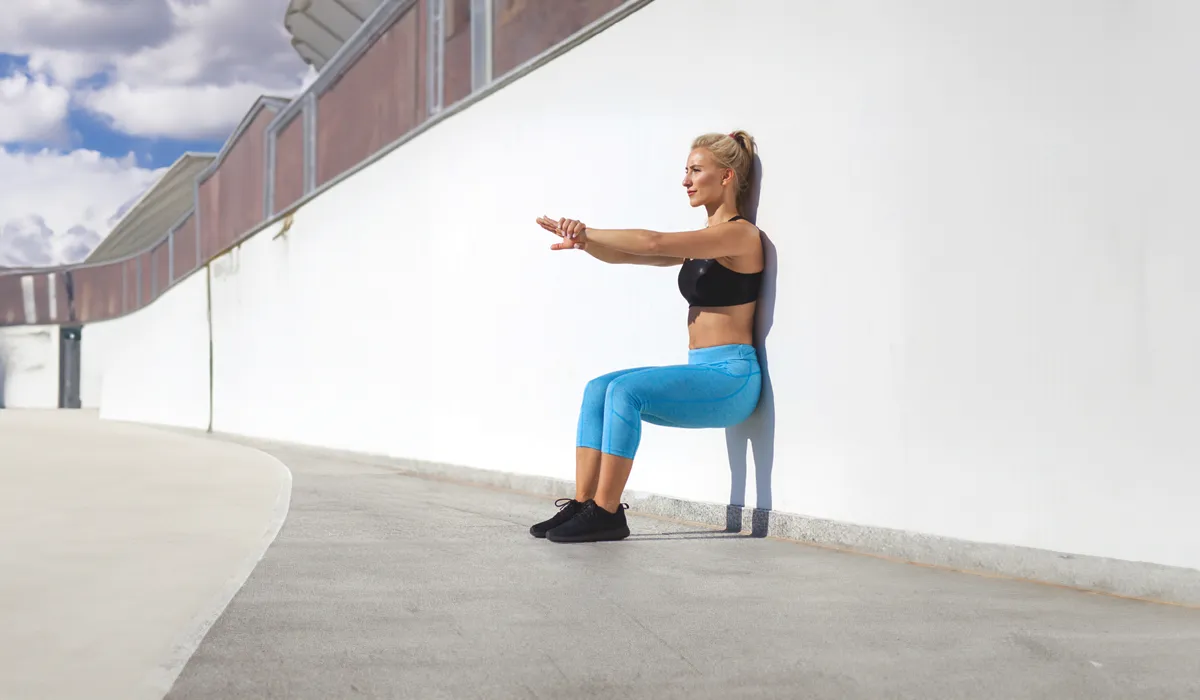 How To Do Wall Sit - To Strengthen The Quadriceps Muscles