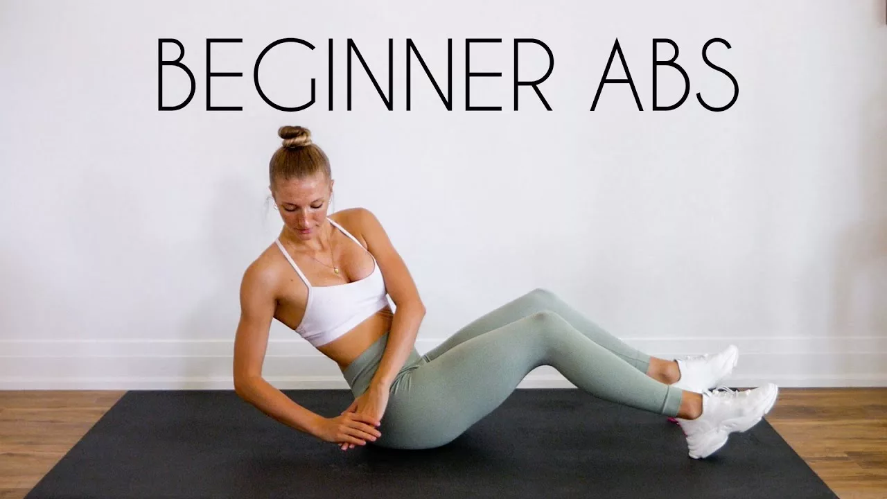 girl is doing 10 mins abs workout