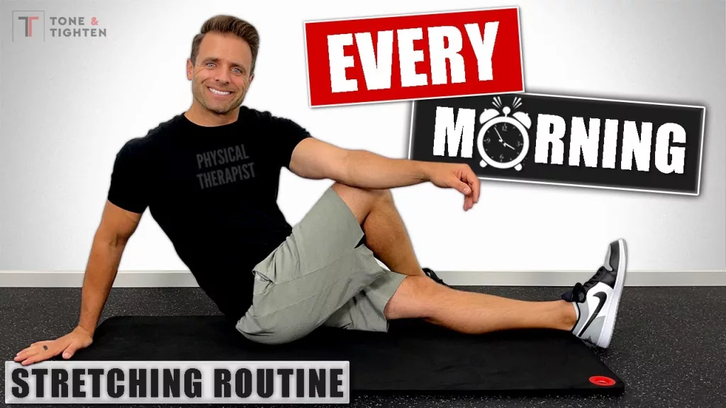 Image with the text written Quick Morning Stretching Routine