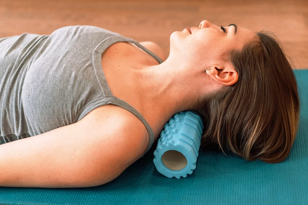 neck roll foam roller exercises